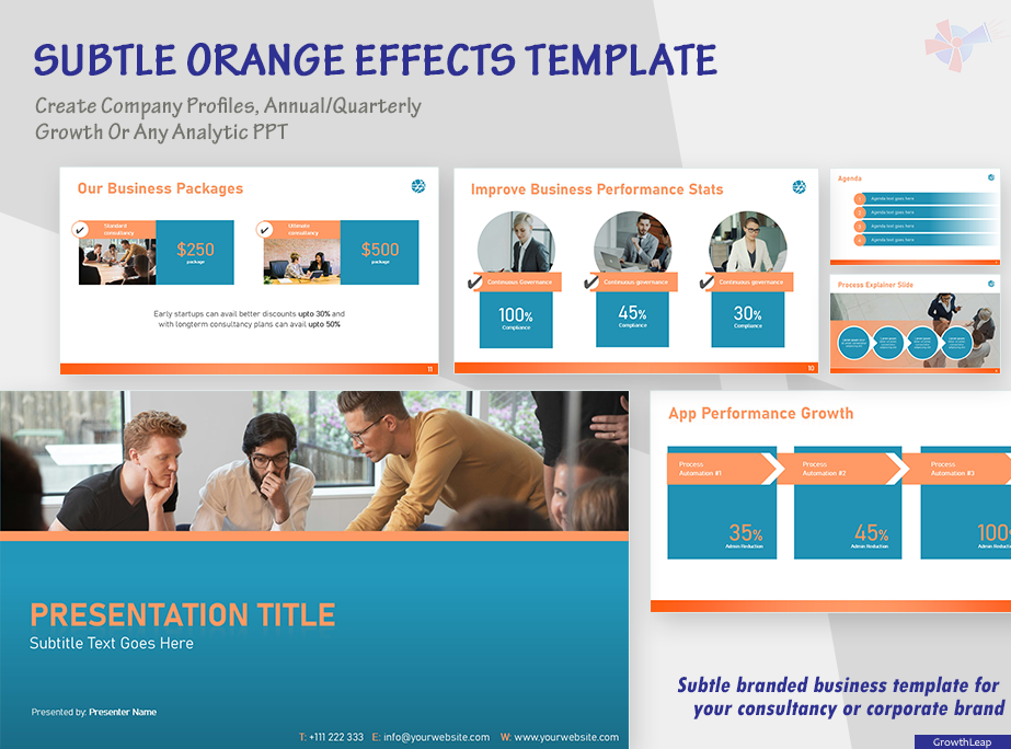 GrowthLeap busienss consultant presentation template