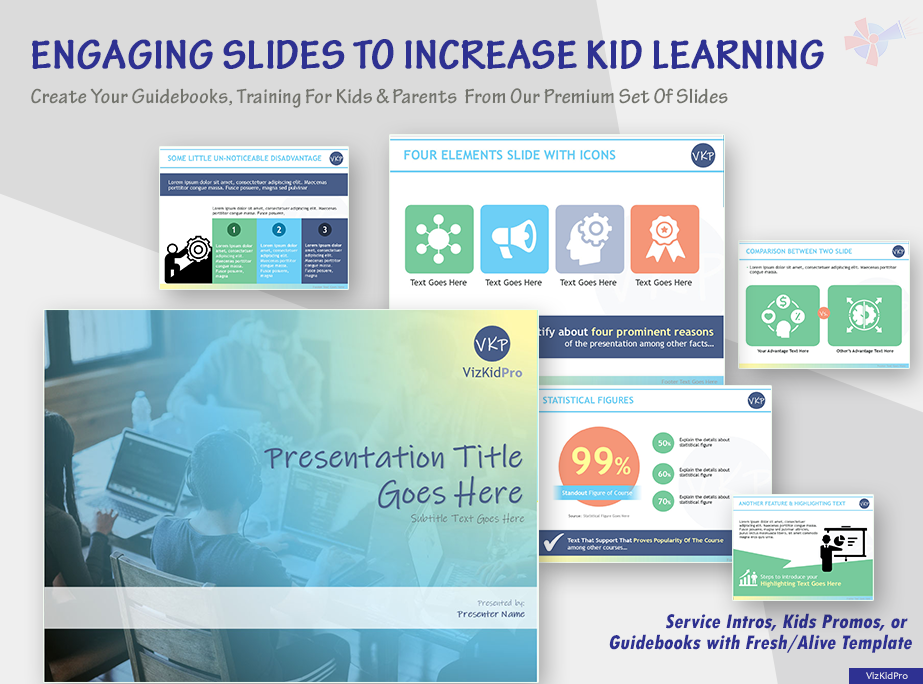 VizKidPro 4-3 Kids consulting presentation template