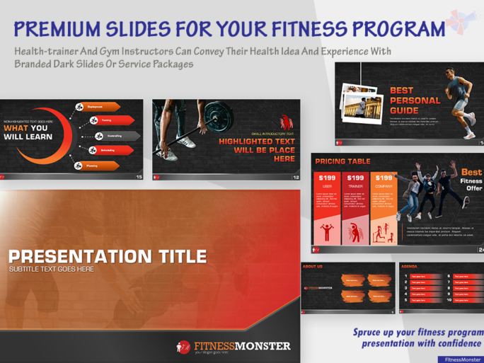 premium fitness template